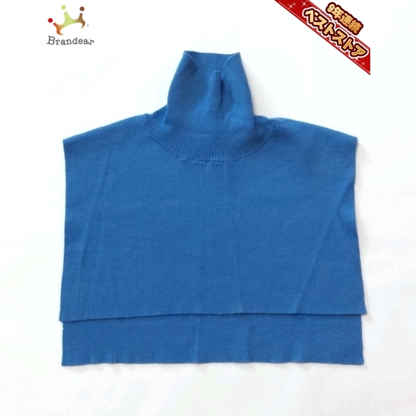 エンフォルド ENFOLD - ウール×ポリエステル×ナイロン×ポリウレタン ブルー 付け襟 美品 小物