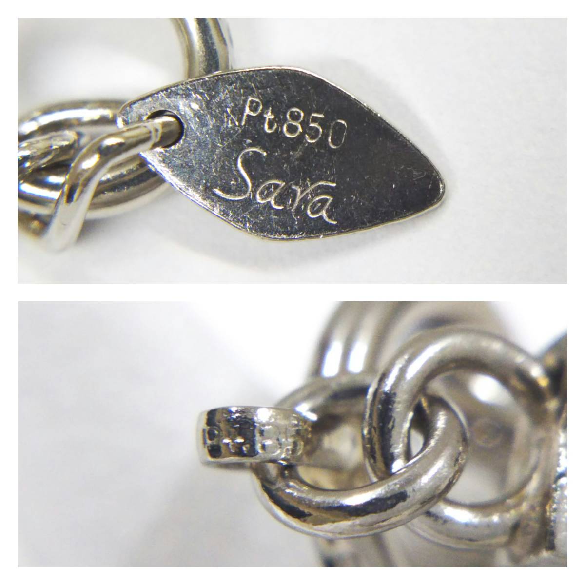 Pt850 プラチナ850 ネックレス 喜平ネックレス 10g プラチナ 6面ダブル 