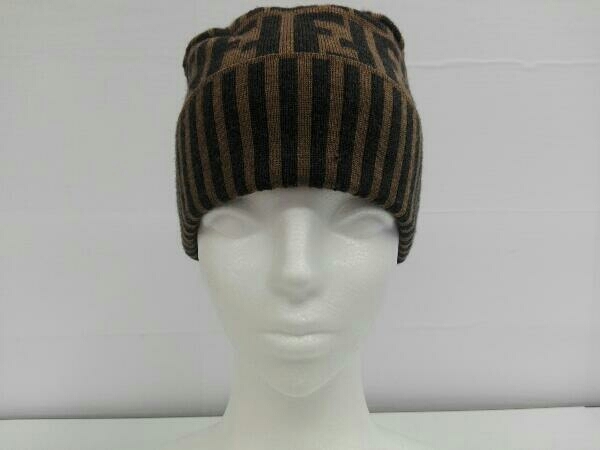 FENDI フェンディ／ズッカ柄／ニット帽子 ニット帽 ズッカ柄 FENDI