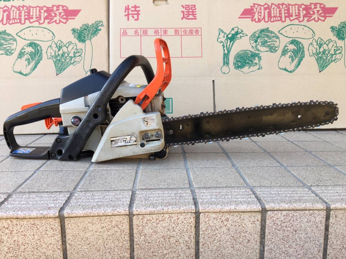 動作確認済 ECHO 共立 エコー エンジン チェーンソー GC35 ガイドバー 