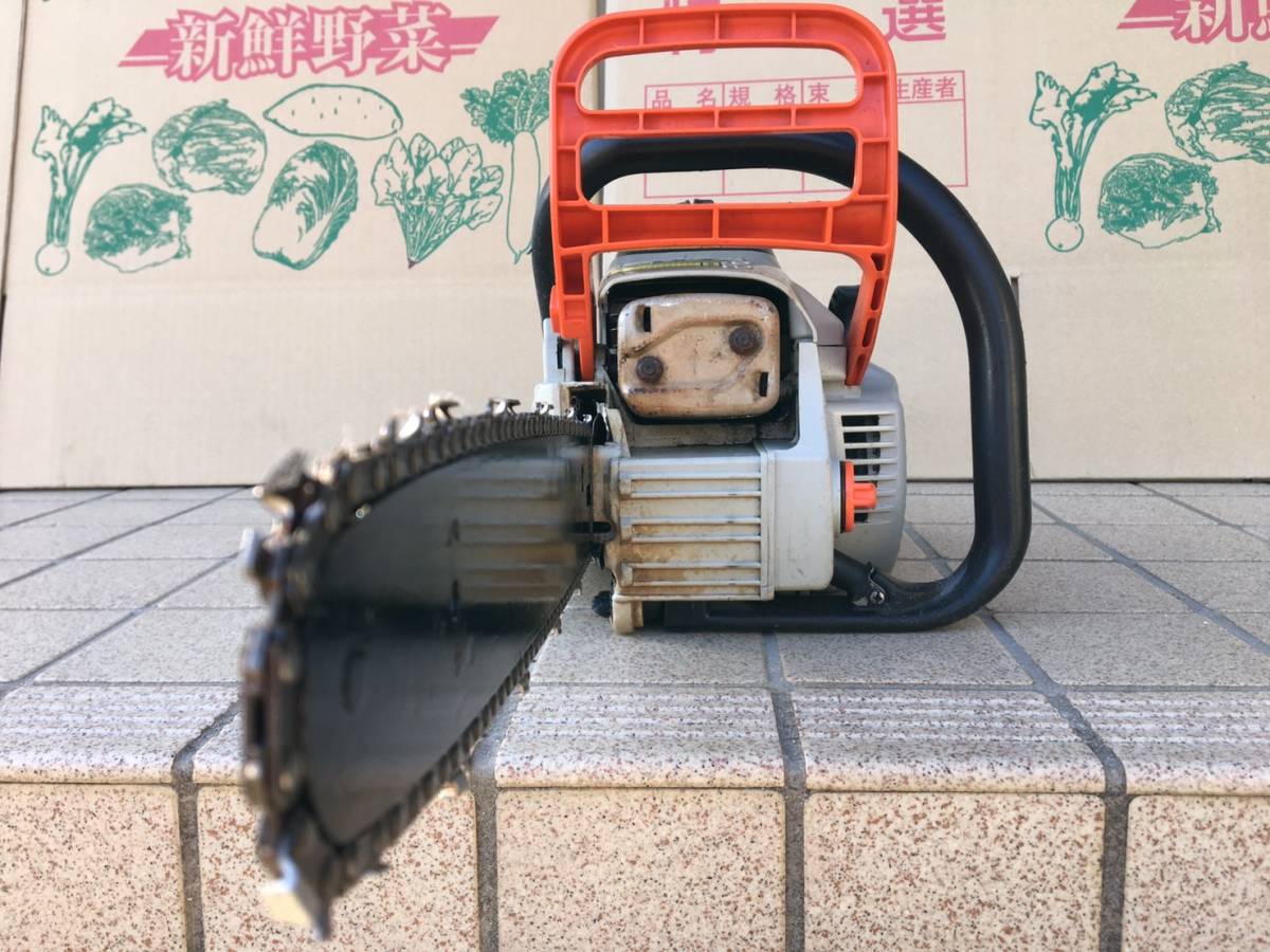 動作確認済 ECHO 共立 エコー エンジン チェーンソー GC35 ガイドバー 