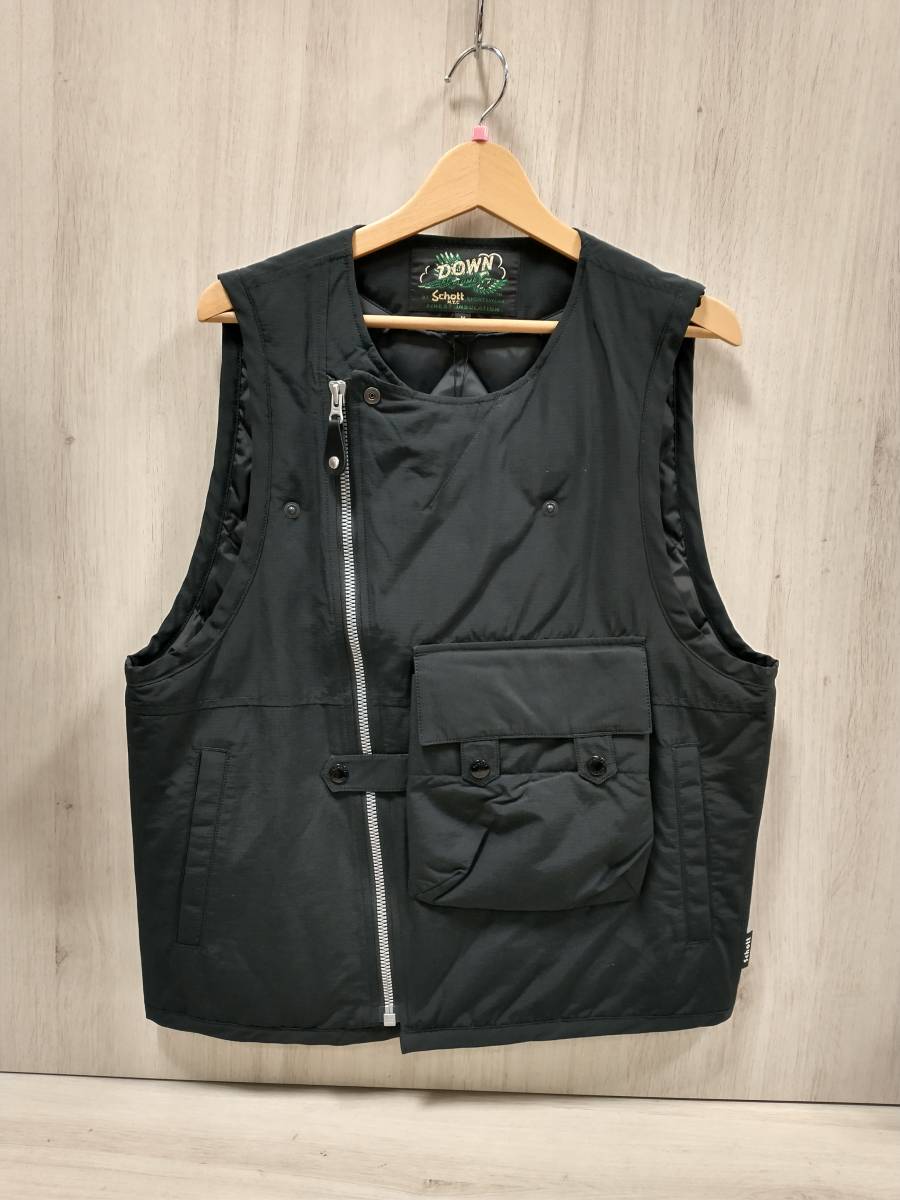 Schott ショット MILITARY DOWN VEST 3112051 タグ付き ダウンベスト ブラック Mサイズ メンズ
