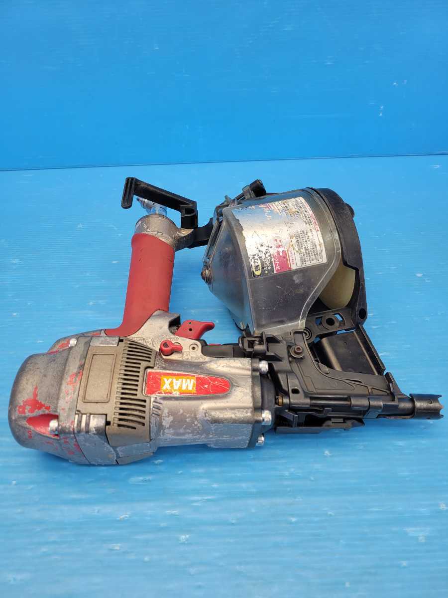 MAX90 高圧 釘打ち機 Blue 高圧釘打ち機 MAX HN-90N1 中古品