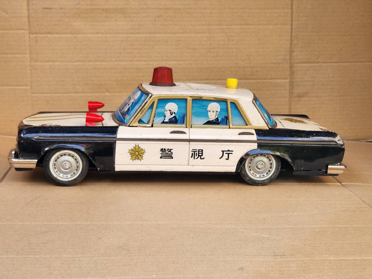 38 昭和レトロ ヨネザワ クラウンパトカー ブリキおもちゃ(自動車 
