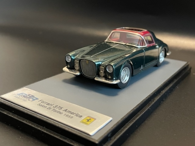 レア BBR 1/43 FERRARI 375 AMERICA 1955 GREEN METARIC (紙箱なし）