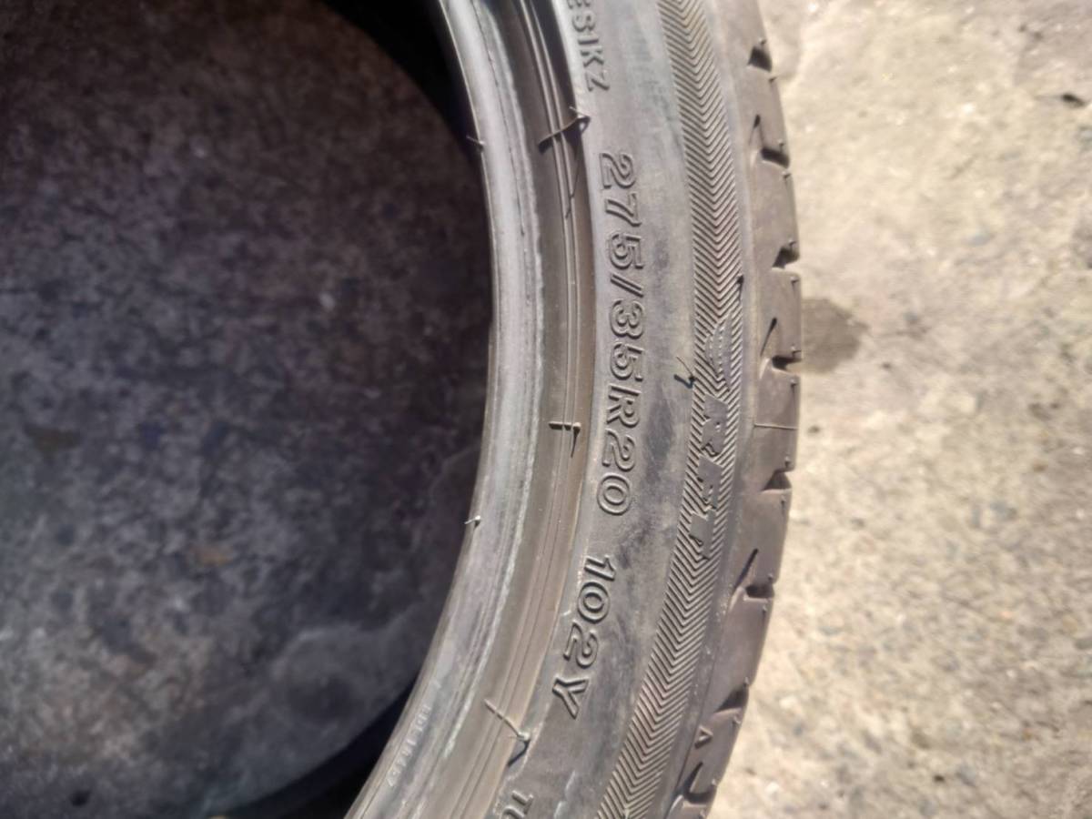 【人気定番，品質保証】 タイヤ 275/35R20 ブリジストン POTENZA ランフラット 2本(中古品)｜売買されたオークション情報、yahooの商品情報をアーカイブ公開 - オークファン 20インチ