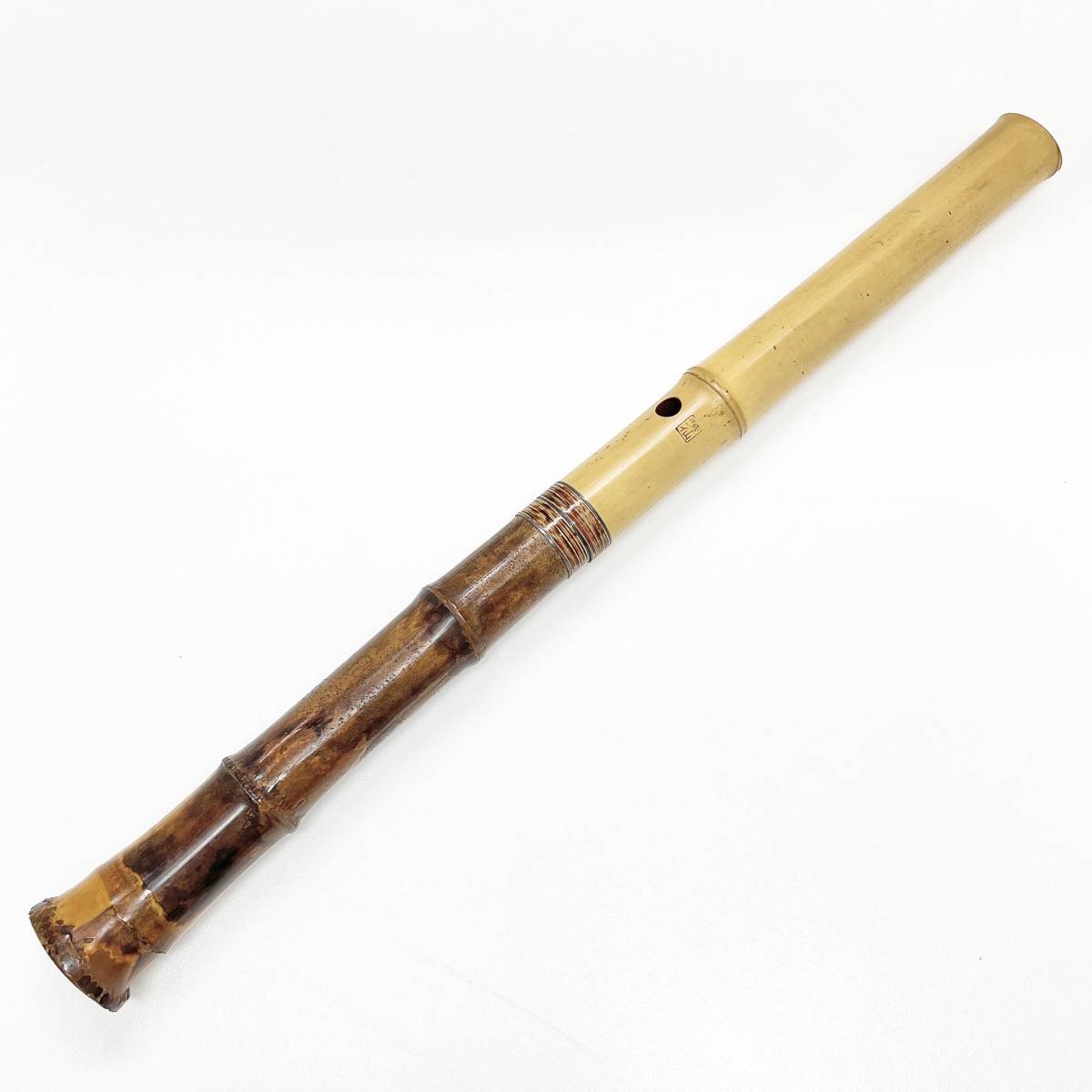 I：8【芳仙】尺八 在銘 一尺八寸 長さ約54.8cm 重量約397g 和楽器 木