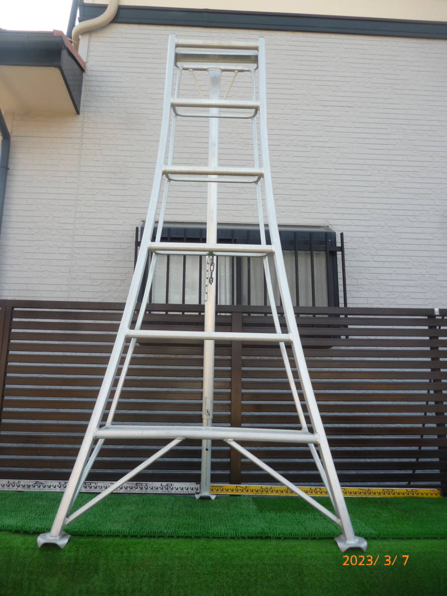 園芸はしご 園芸梯子 園芸三脚 アルミ 軽量 枝切 脚立 植木 剪定 造園 