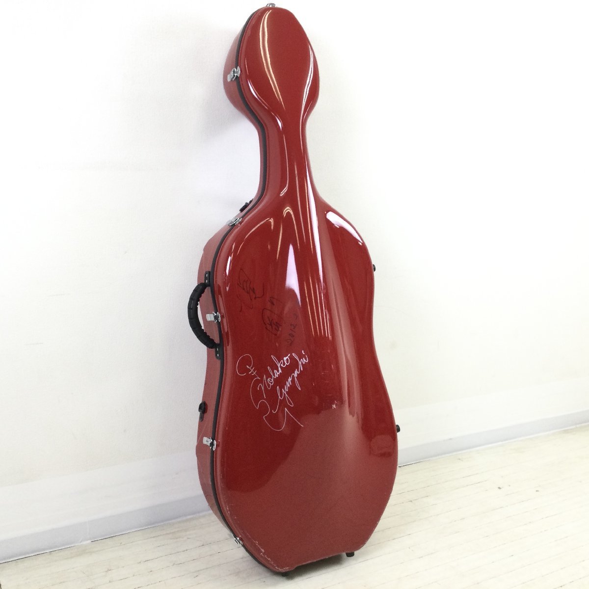 1103 チェロ用ハードケース 堤剛 山崎伸子 サイン入り チェロケース  