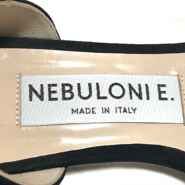 ネブローニ NEBULONI サンダル 35 - スエード 黒 レディース 靴