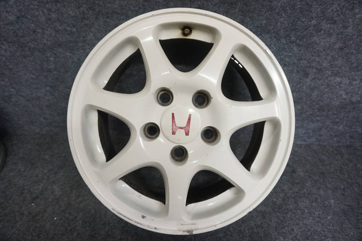 ホンダ 純正 EK9 シビック タイプR 15インチ 6J + 50 PCD114.3 5穴 白