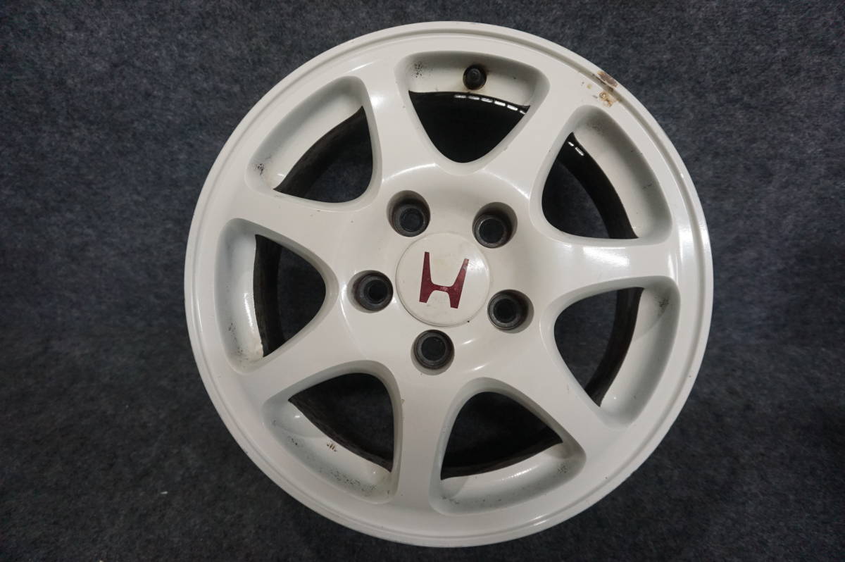 ホンダ 純正 EK9 シビック タイプR 15インチ 6J + 50 PCD114.3 5穴 白