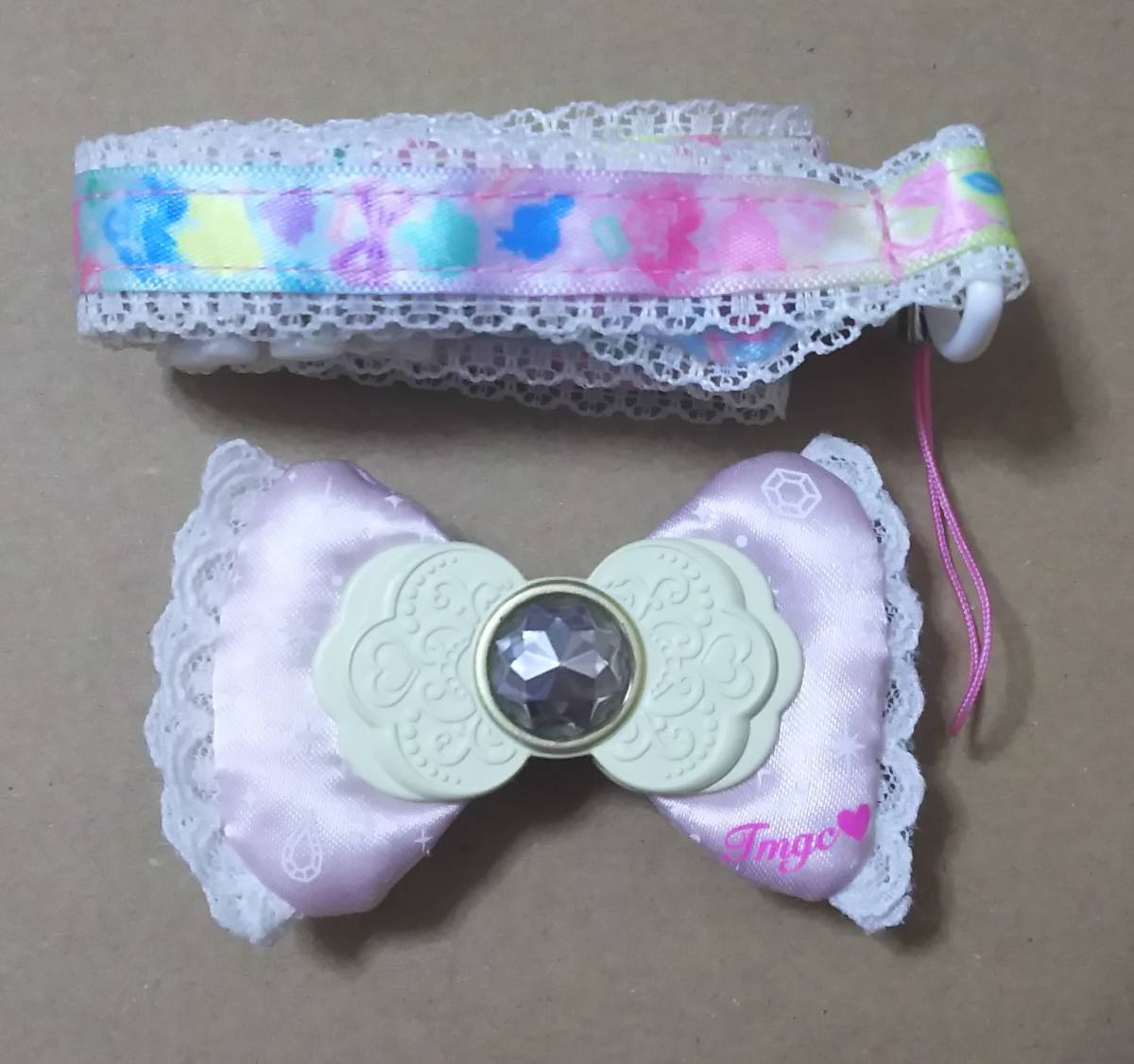 【美品】たまデコピアス ゆめみるチェンジリボンver たまごっち BANDAI バンダイ