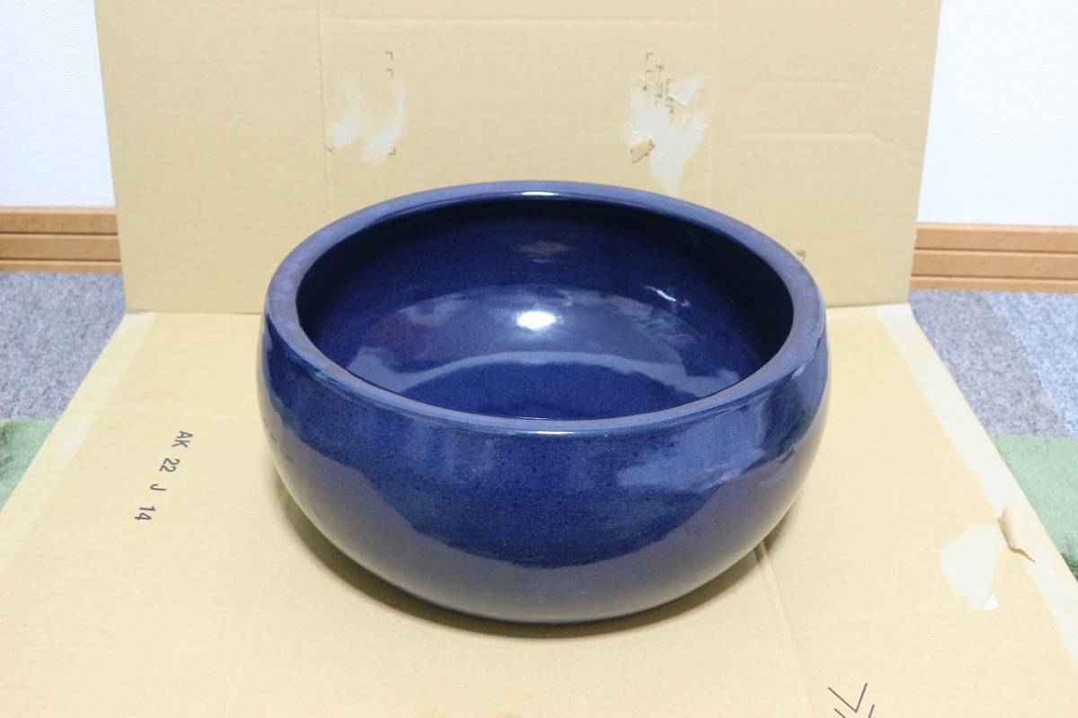 B級未使用！特注！石見焼き 島根 日本製 宮内窯 陶器製 水受け 洗面台 