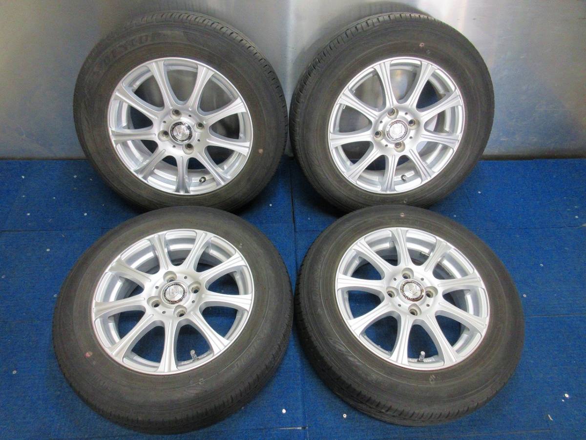 低価，人気 8.5分山 18.19年製 ダンロップDIGI-TYRE EC202 165/70R14 社外ホイール 14&times;5J +45 4H-100 4本セット D502(ラジアルタイヤ)｜売買されたオークション情報、yahooの商品情報をアーカイブ公開 - オークファン 4穴