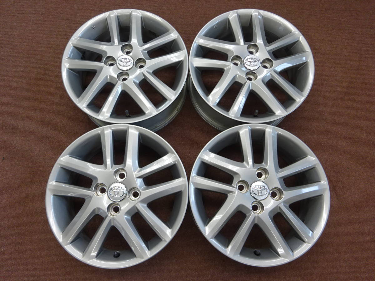 A-83 トヨタ 純正 15×5.5J ET45 PCD100 4H 4本 比較的 程度良好 アクア 