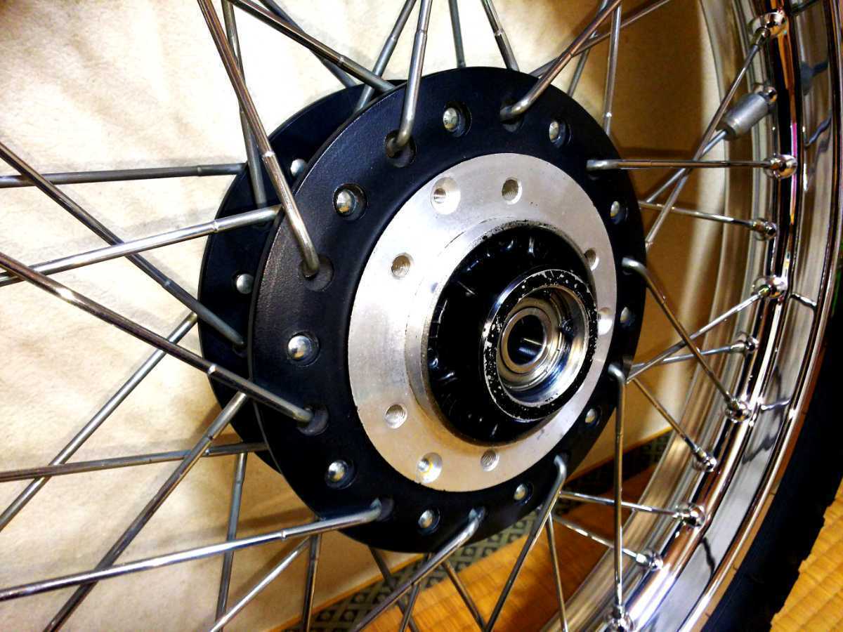 美品 カワサキ Z1Z2 純正サイズ スポークホイール DIDリム タイヤセット_5