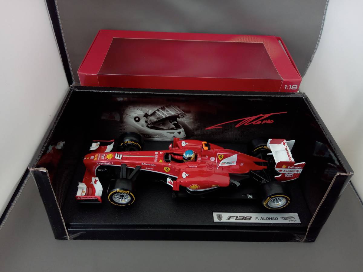 マテルエリート1/18フェラーリ F138 Ｆ.アロンソ チャイナGP 2013 0 F138 フェラーリ - Ferrari 1⁄18 : GP マテルエリート1⁄18フェラーリ