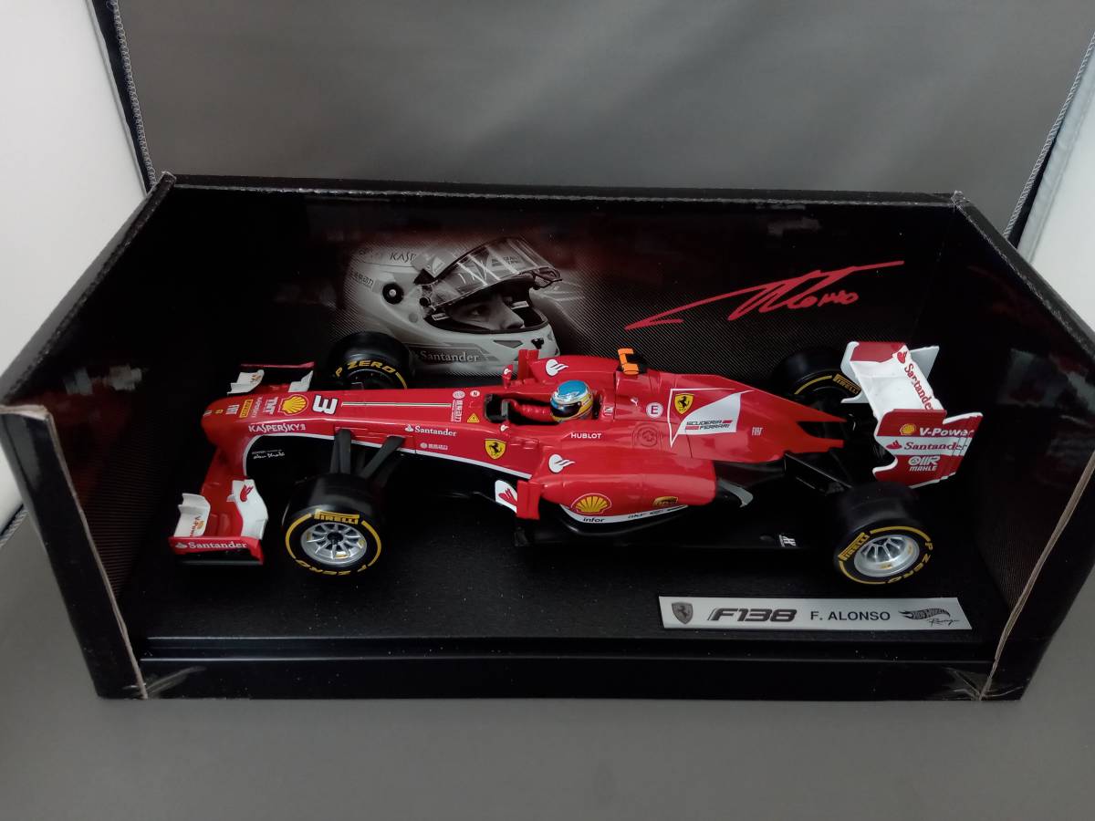 箱潰れ有※】MATTEL 1/18 フェラーリ F-1 2013 F138 F.アロンソ