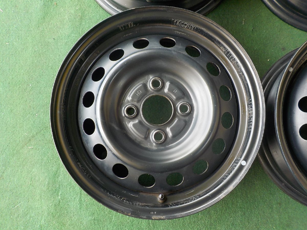 三菱アルミホイール　13×4　PCD100　+46★深溝のスタッドレス　155/65R13　4本＃トッポ・ミニカ 13インチ 14インチ 2026年最新Yahoo!オークション 中古鉄ホイールセット 145&frasl;80R13 9.5j