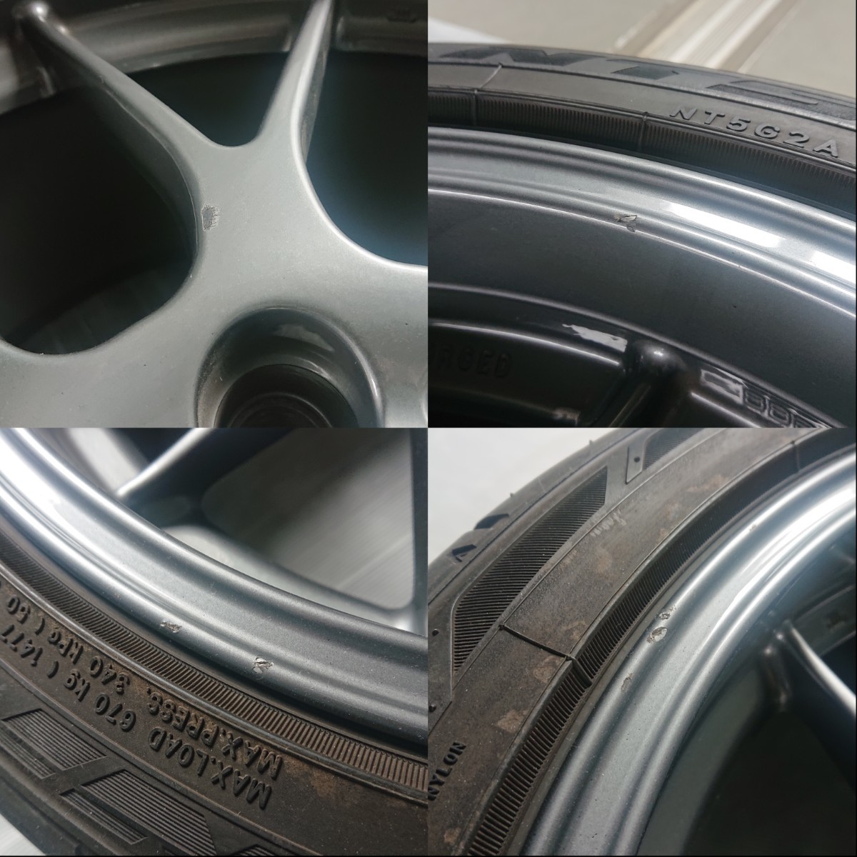BBS RG-R RG700 DBK 8.5J+36 PCD114.3 新品 バリ溝 4本