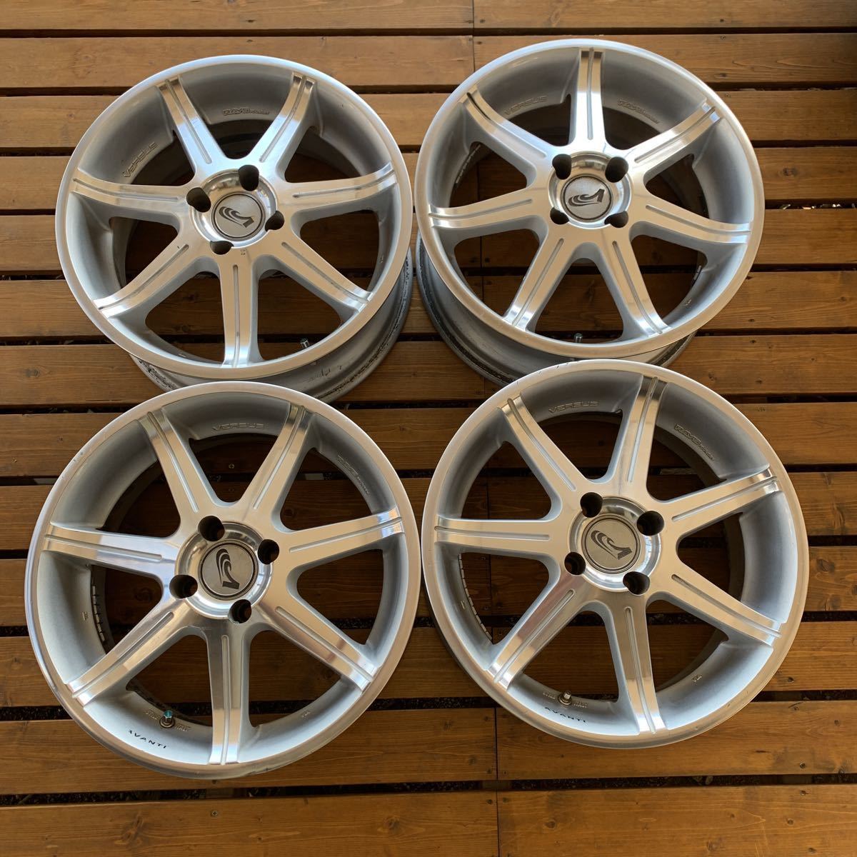 RAYS VERSUS AVANTI 16インチ 7J PCD100 オフセット32 中古4本セット 