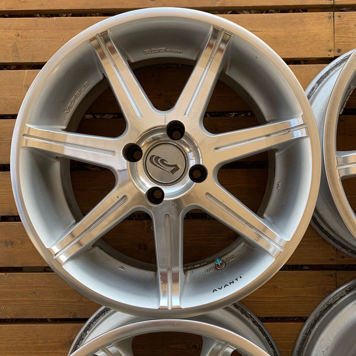 RAYS VERSUS AVANTI 16インチ 7J PCD100 オフセット32 中古4本セット 