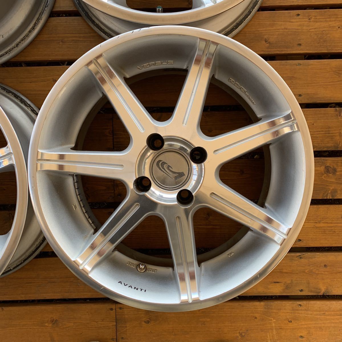RAYS VERSUS AVANTI 16インチ 7J PCD100 オフセット32 中古4本セット 