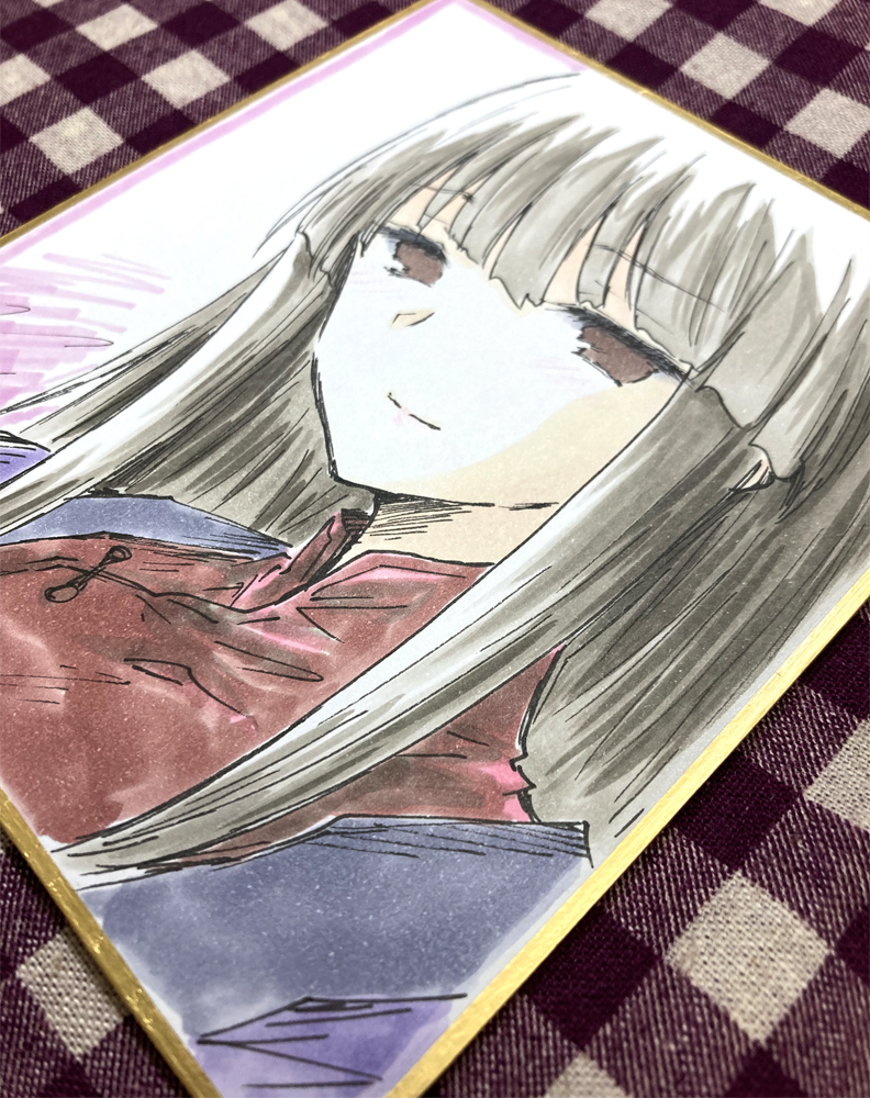 手描きイラスト 同人 直筆 色紙 みづきたけひと エターナルメロディ