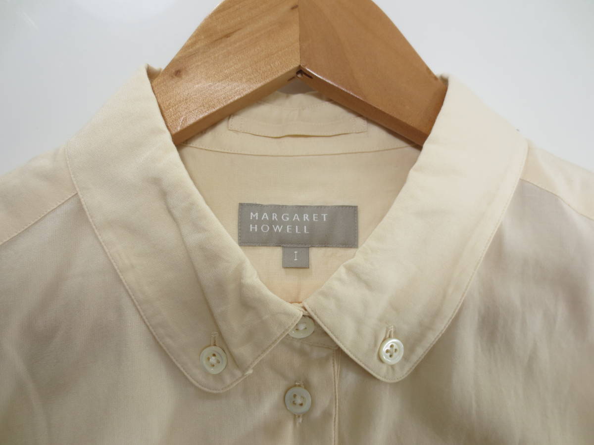◇【MARGARET HOWELL マーガレットハウエル】 7分袖ブラウス Ⅰ Sサイズ