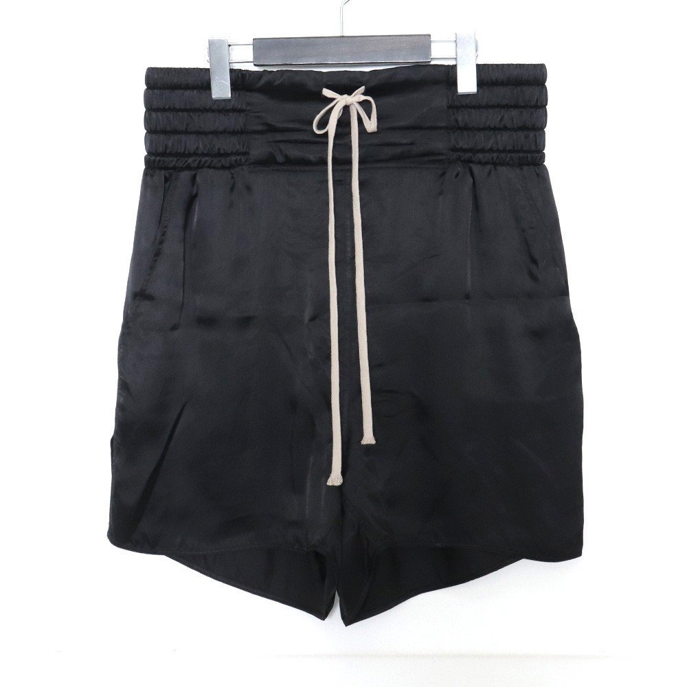 RICK OWENS 19SS Woven Boxing Shorts ショーツ ブラック 46 RU19S2398