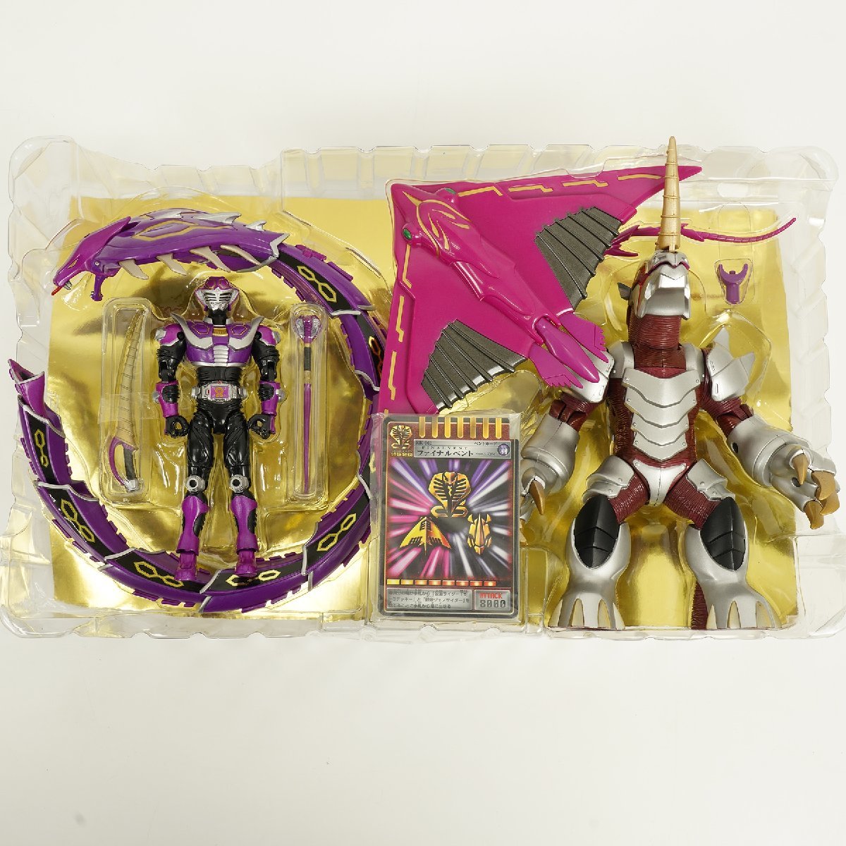 未開封含む BANDAI バンダイ 仮面ライダー龍騎 ナイトサバイブ&王蛇 2 