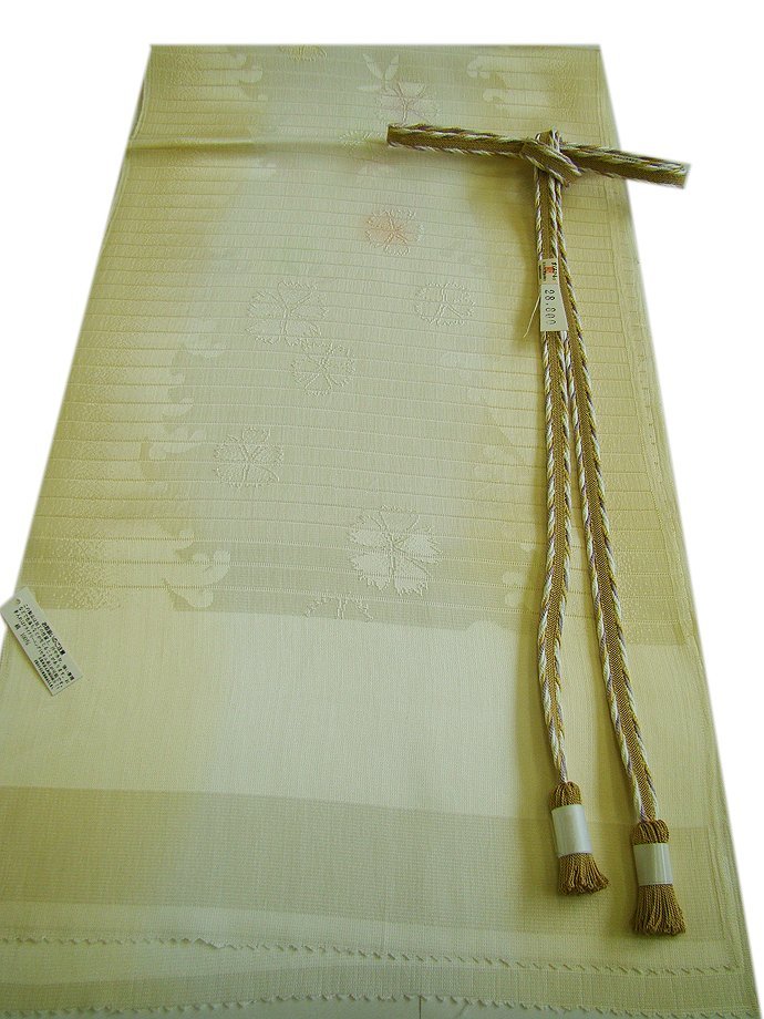 時代屋 新品 夏物 訪問着 色無地用 絽 帯揚 帯〆セット 正絹