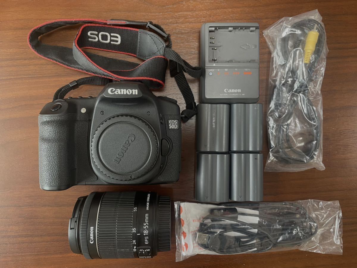 キヤノン Canon EOS 50D バッテリーグリップほか多数おまけ付 中古良品 