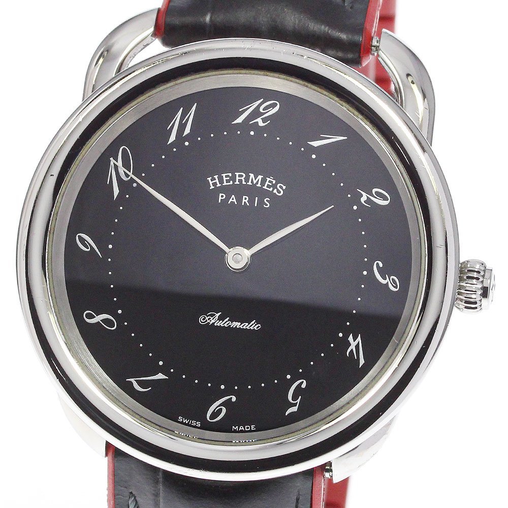 エルメス HERMES AR7.710 アルソー デイト 自動巻き メンズ _740393