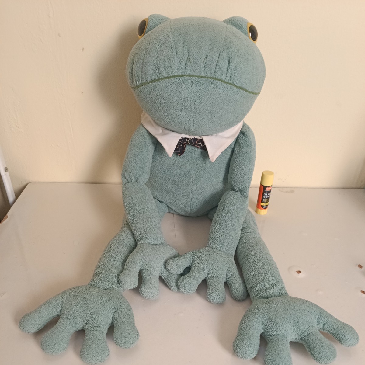 ぬいぐるみ モンスイユ ブリトー カエル　緑色　ぬいぐるみ　大きいサイズ　LLサイズ　レア　初期　グリーン　平成レトロ