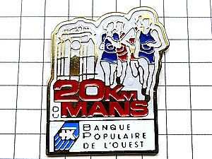 ピンバッジ・２０キロのマラソン選手◆フランス限定ピンズ◆レアなヴィンテージものピン