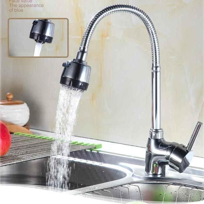 混合水栓 シングルレバー キッチン蛇口 360°回転 伸縮ノズル ハンドシャワー 混合栓洗面用水栓 台付 シャワー・泡沫 ホース引出し式