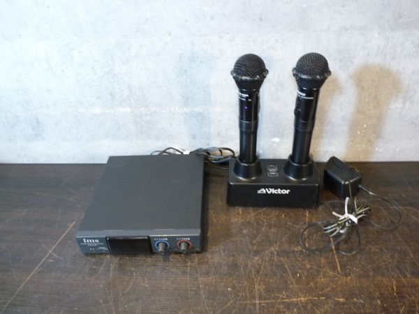 B040【ジャンク】カラオケ ワイヤレスマイク 6本セット レシーバー
