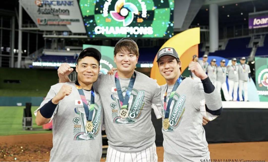 2023 WBC 侍ジャパン 日本優勝 MLB公式Tシャツ＋キャップセット 大谷