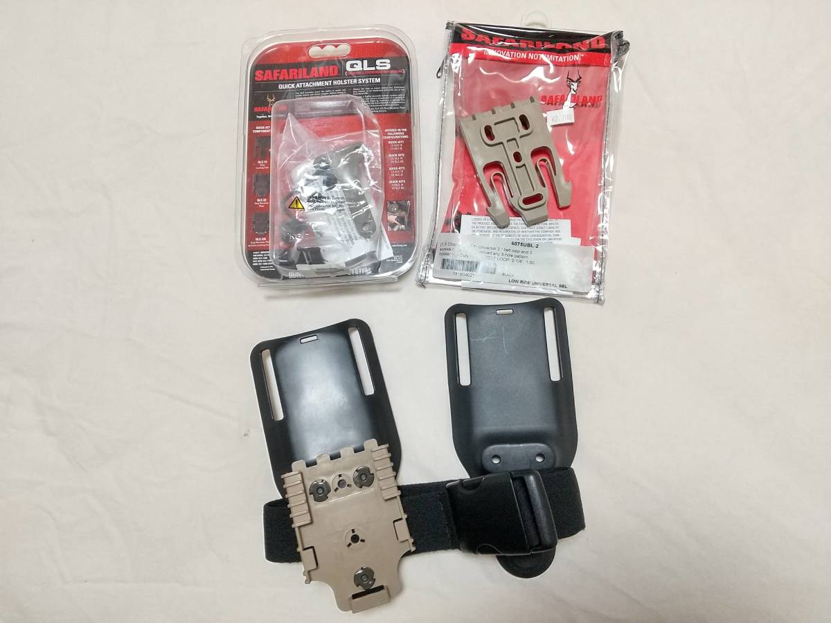 SAFARILAND サファリランド QLS キット & ベルトループ×２ ， ストラップ セット