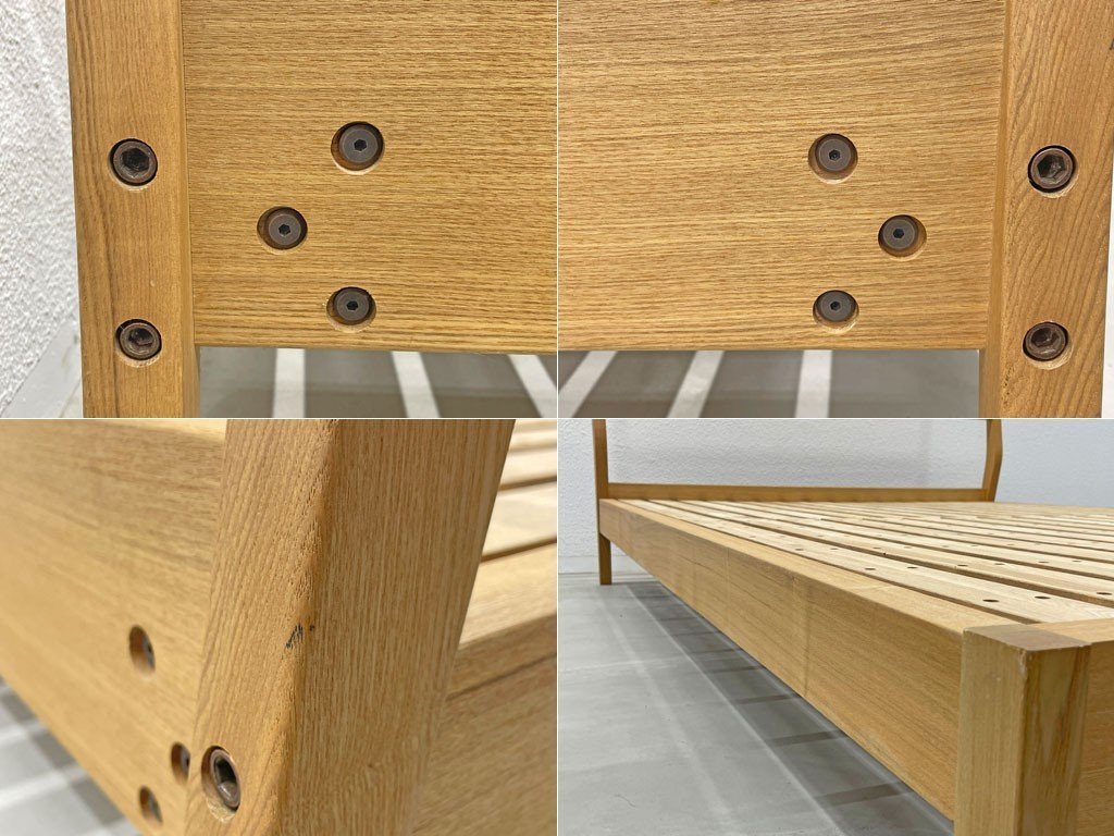 〓 無印良品 MUJI タモ材 ダブルサイズ ベッドフレーム シンプル