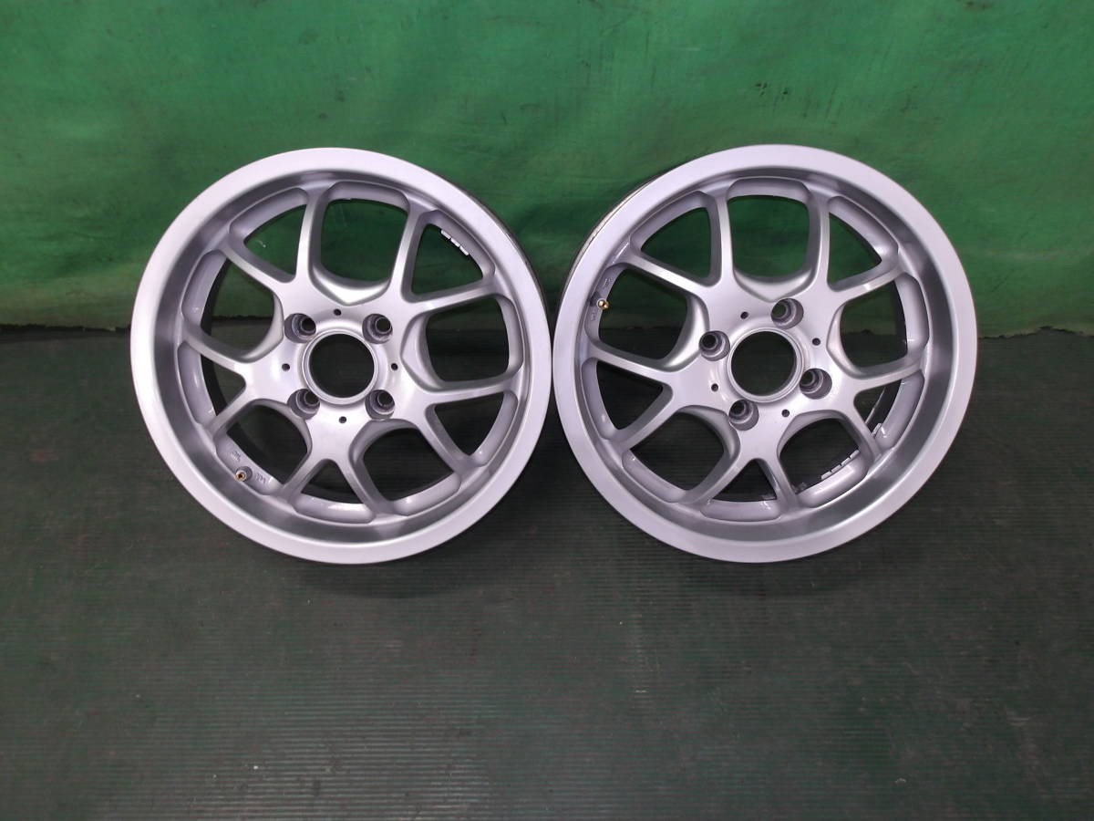 ☆ ホイール 2本 PIAA ピア 14インチ 14×5J +45 PCD100 4H シルバー 