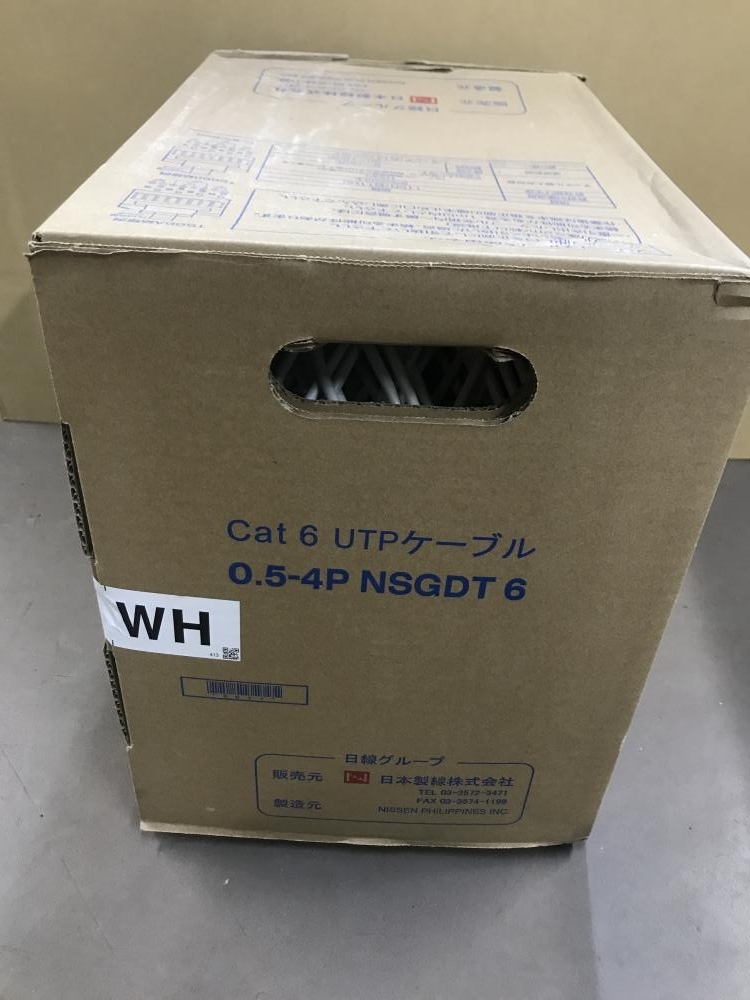 007◇未使用品◇日本製線 LANケーブルUTPケーブル カテ6 Cat6 0.5-4P