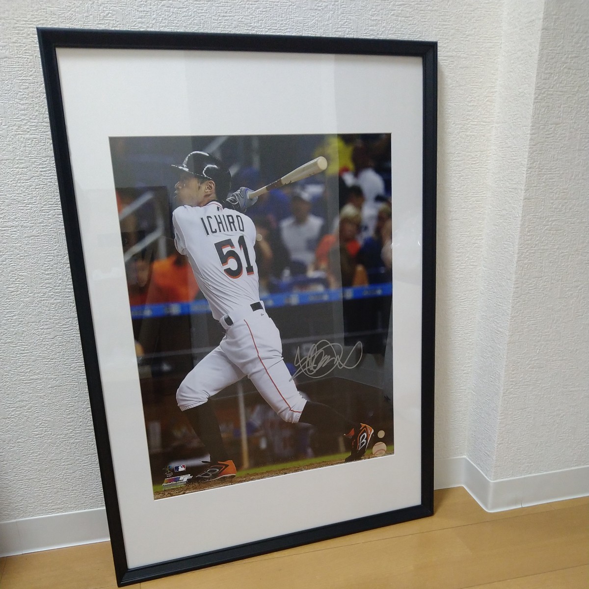 MLB イチロー選手直筆サイン入り額入り特大写真 証明書付き 大谷翔平 松井秀喜 WBC