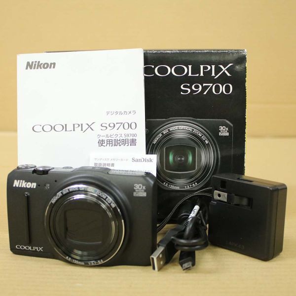 [S1914] Nikon COOLPIX S9700 ニコン 200268 コンパクトデジタルカメラ SDカード付