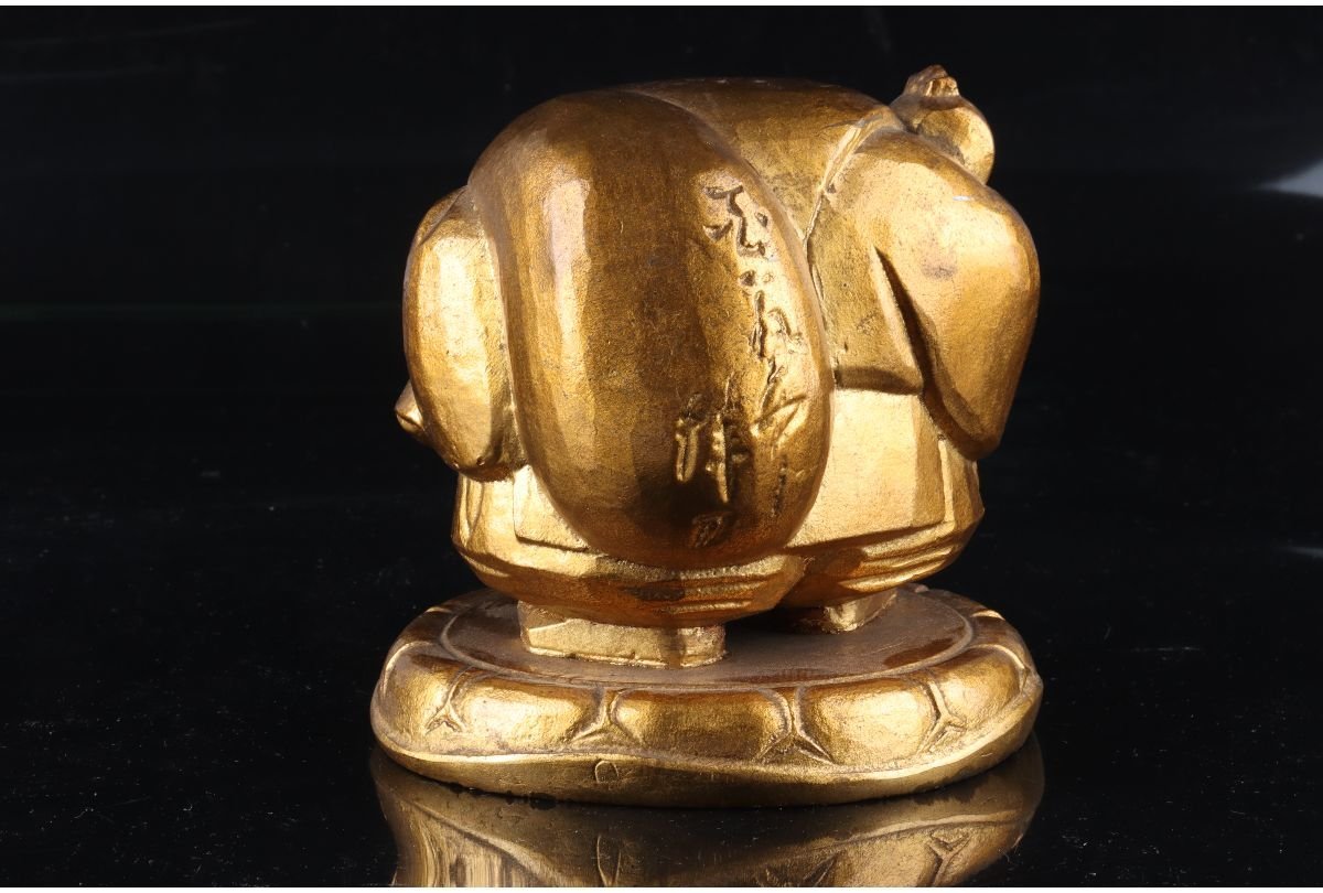 銅製　田中写　大黒天　置物 銅製田中写大黒天置物