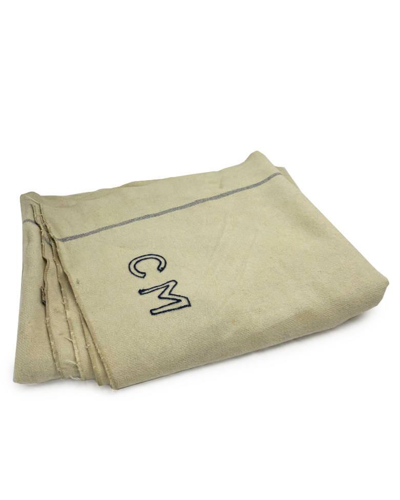 レアカラー1964年【フランス軍】vintageウールブランケット ★ MZ ミリタリー ラグ インテリア アウトドア キャンプ