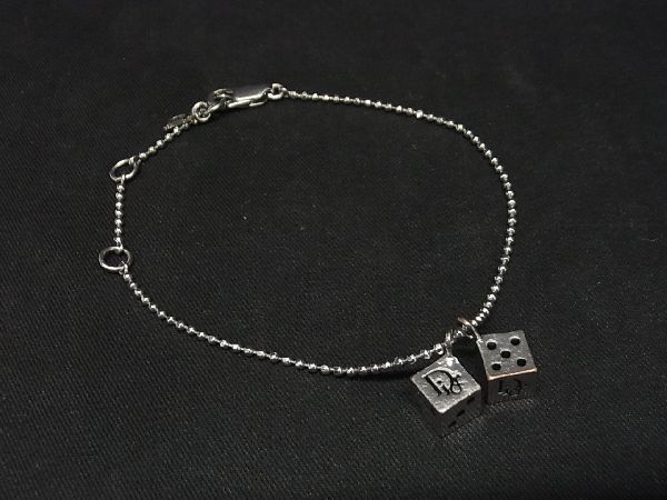 上品✨人気✨クリスチャンディオール ブレスレット ダイス　サイコロ　シルバー 上品✨人気✨クリスチャンディオール ブレスレット ダイス サイコロ