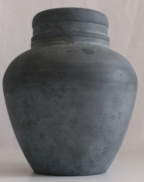 192/☆中古☆英祥堂造☆すずの茶壺（錫の茶筒）(錫の茶壺) ☆高さ(蓋